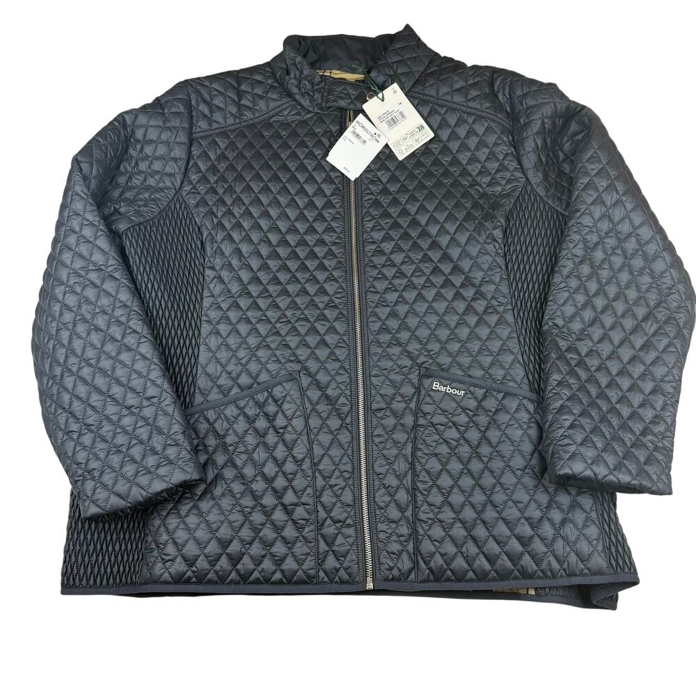 Barbour Quilted Jacket Size 1X Black NWT